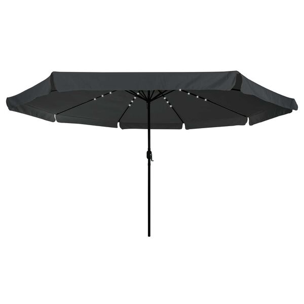 vidaXL Parasol de Grădină Antracit și negru 395 x 395 x 245 cm