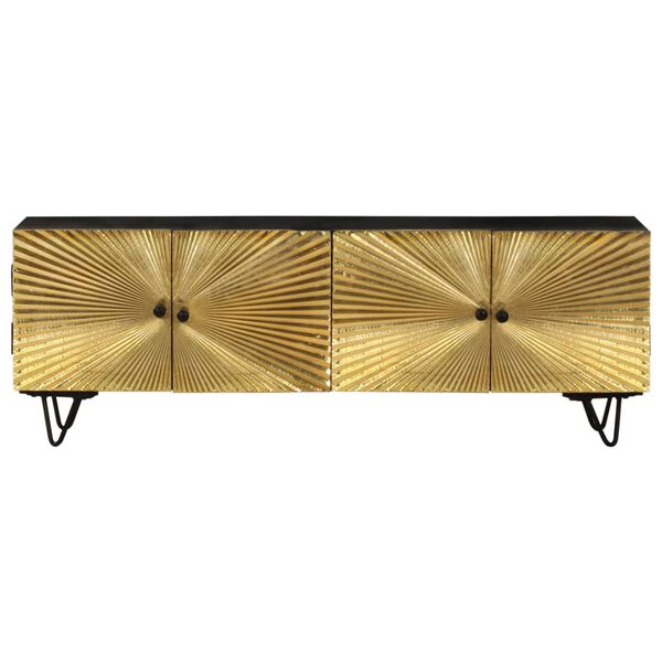 vidaXL Comodă TV, 130x30x45 cm, lemn masiv de mango