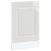 vidaXL Panou pentru mașină de spălat vase alb lucios 45x1,5x57 cm lemn prelucrat