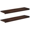vidaXL Trepte de scară 2 buc. 100 x 30 x 2 cm Maro &icirc;nchis