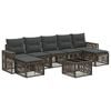 vidaXL Set de canapele pentru grădină 8 pcs Gri și gri &icirc;nchis