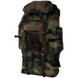 vidaXL Rucsac &icirc;n stil militar, XXL, 100 L, camuflaj