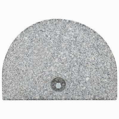 vidaXL Suport umbrelă de soare, gri, granit, 10 kg, curbat