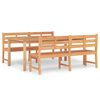 vidaXL Set de masă pentru grădină, lemn masiv de tec, 3 piese
