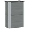 vidaXL Strat &icirc;nălțat de grădină Gri 50 x 30 x 72 cm WPC și Aluminiu