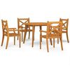 vidaXL Set mobilier de grădină, 5 piese, lemn masiv de acacia