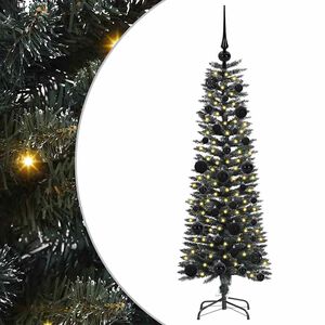 vidaXL Brad de Crăciun artificial Verde 120 cm PVC și Plastic și Oțel