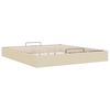vidaXL Cadru de pat otoman fără saltea cremă 180x200 cm țesătură