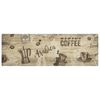 vidaXL Covor de bucătărie lavabil Coffee, maro, 60x180 cm, catifea