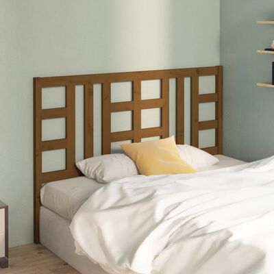 vidaXL Tăblie de pat, maro miere, 126x4x100 cm, lemn masiv de pin