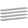 vidaXL Rafturi de perete, 4 buc., gri sonoma, 60x10x1,5 cm, lemn