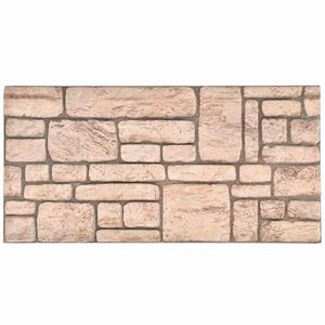 vidaXL Panouri de perete 10 buc. 100 x 50 cm Bej Spumă EPS