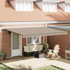 vidaXL Cortina Retractabilă Bej 450 &times; 300 cm Țesătură și Aluminiu