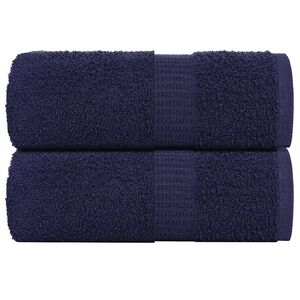 vidaXL Prosoape de baie, FROGN, 2 buc., albastru marin, 30x30 cm, 360 g/m&sup2;