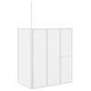 vidaXL Paravan cadă duș &icirc;n formă de L 70x120x137 cm 4 panouri pliabil