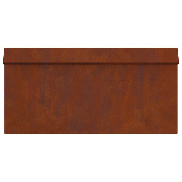 vidaXL Gard pentru melci Ruginit 50 x 3,5 x 25 cm