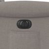 vidaXL Fotoliu electric rabatabil cu ridicare, gri taupe, textil