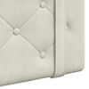 vidaXL Cap de pat suspendat Pe perete Crem 90 x 55 x 5 cm Catifea