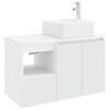 vidaXL Set de mobilier pentru baie 2 buc. Alb Lemn prelucrat