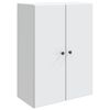 vidaXL Dulap montat pe perete Alb 66 x 34,5 x 90 cm Lemn prelucrat