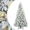 vidaXL Brad de Crăciun artificial cu ramuri articulare Alb 240 cm