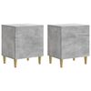 vidaXL Dulap de noapte 2 buc. Gri Beton 43 x 34,5 x 50 cm