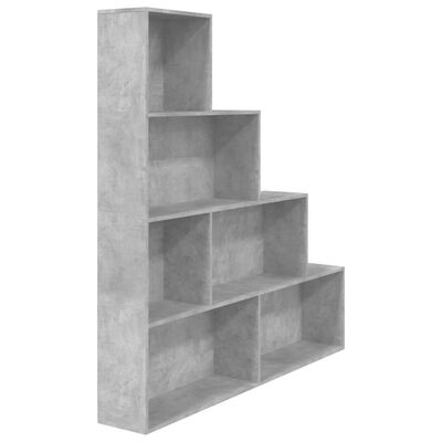 vidaXL Bibliotecă/Separator cameră, gri beton, 155x24x160 cm, PAL