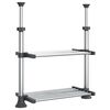 vidaXL Raft de bucătărie 50x25x(50-70) cm, aluminiu