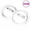 vidaXL Set de ecusoane cu ac, 100 seturi, 44 mm, acril