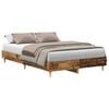 vidaXL Cadru de pat fără saltea Lemn vechi 135x190 cm Lemn prelucrat