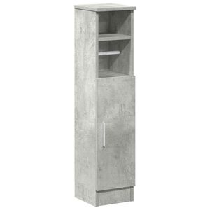vidaXL Dulap de baie cu suport role, gri beton, 20,5x22x90 cm