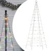 vidaXL Pom de Crăciun LED 200 LED-uri colorate 180 cm