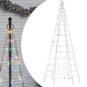 vidaXL Pom de Crăciun LED 200 LED-uri colorate 180 cm