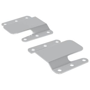 vidaXL Culoar de montare la nivel 2 Argintiu 75 x 66 x 1,4 mm Oțel