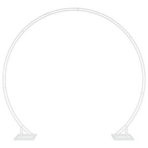 vidaXL Arc de nuntă Alb 220 x 45 x 200 cm Oțel