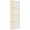vidaXL Ușă glisantă, auriu, 76x205 cm, sticlă ESG mată și aluminiu