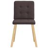 vidaXL Scaune de bucătărie, 4 buc., maro &icirc;nchis, material textil