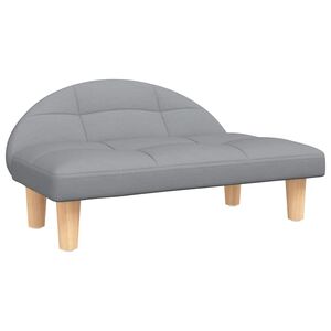 vidaXL Pat de c&acirc;ini, gri deschis, 70x52x30 cm, material textil