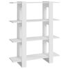 vidaXL Bibliotecă/Separator cameră, alb, 100x30x123,5 cm