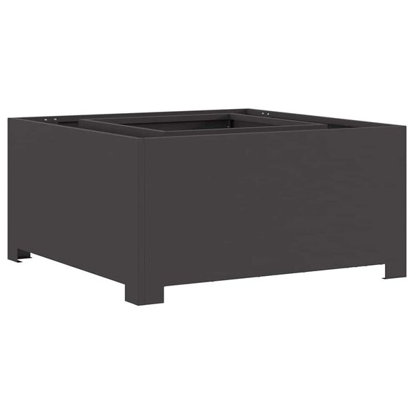 vidaXL Cuptor de foc Negru 80 x 80 x 40 cm Oțel laminat la rece