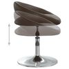 vidaXL Scaune de bucătărie pivotante, 2 buc., maro, piele ecologică
