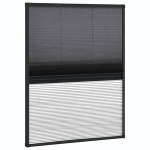 vidaXL Plasă insecte pentru ferestre, 60x80 cm, aluminiu, cu umbrar