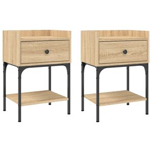 vidaXL Noptiere, 2 buc., stejar sonoma, 40,5x31x60 cm, lemn compozit