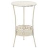 vidaXL Masă bistro &icirc;n stil vintage rotundă, alb, 40x70 cm, metal