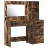vidaXL Masă de Machiaj 2 buc. Maro 78,5 x 41 x 135 cm Lemn prelucrat