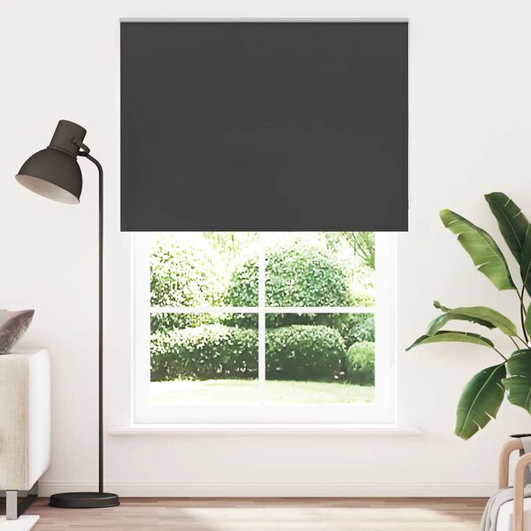vidaXL Jaluzea cu role opace negru 160x210 cm lățime material 156,6 cm