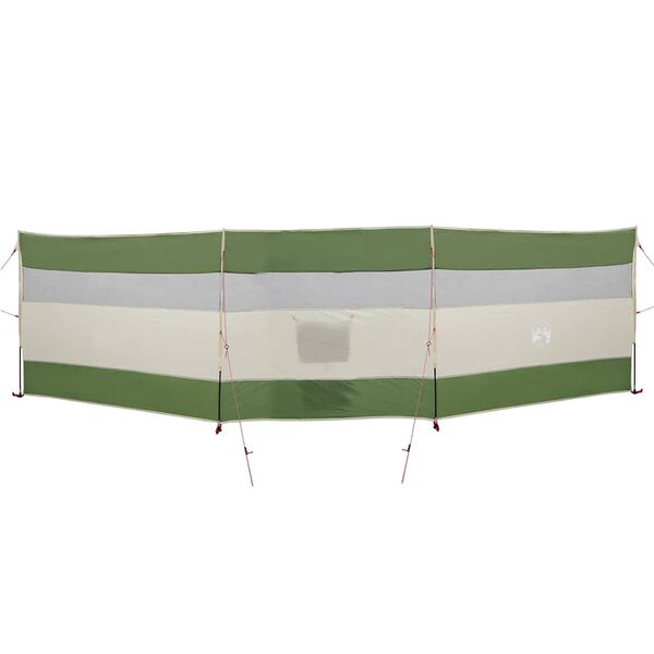 vidaXL Paravan de camping verde 508x130 cm impermeabil