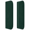 vidaXL Tăblie de pat cu aripioare verde &icirc;nchis 163x16x78/88 cm catifea