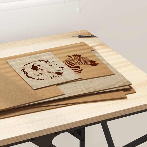 vidaXL Panouri de decor 50 pcs Stejar Sonoma 30 x 42 x 0.27 cm