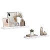vidaXL Raft de perete Pe perete 2 pcs Marmură albă 80 x 23,5 x 4 cm